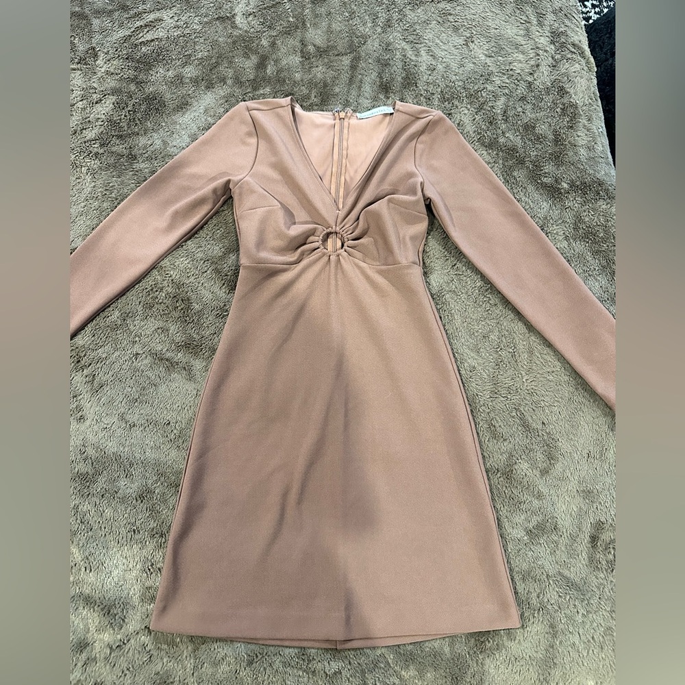 Abercrombie & Fitch Long Sleeve Brown Dress